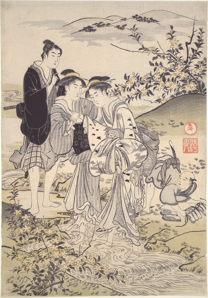 Hagi Tamagawa af Kubo Shunman