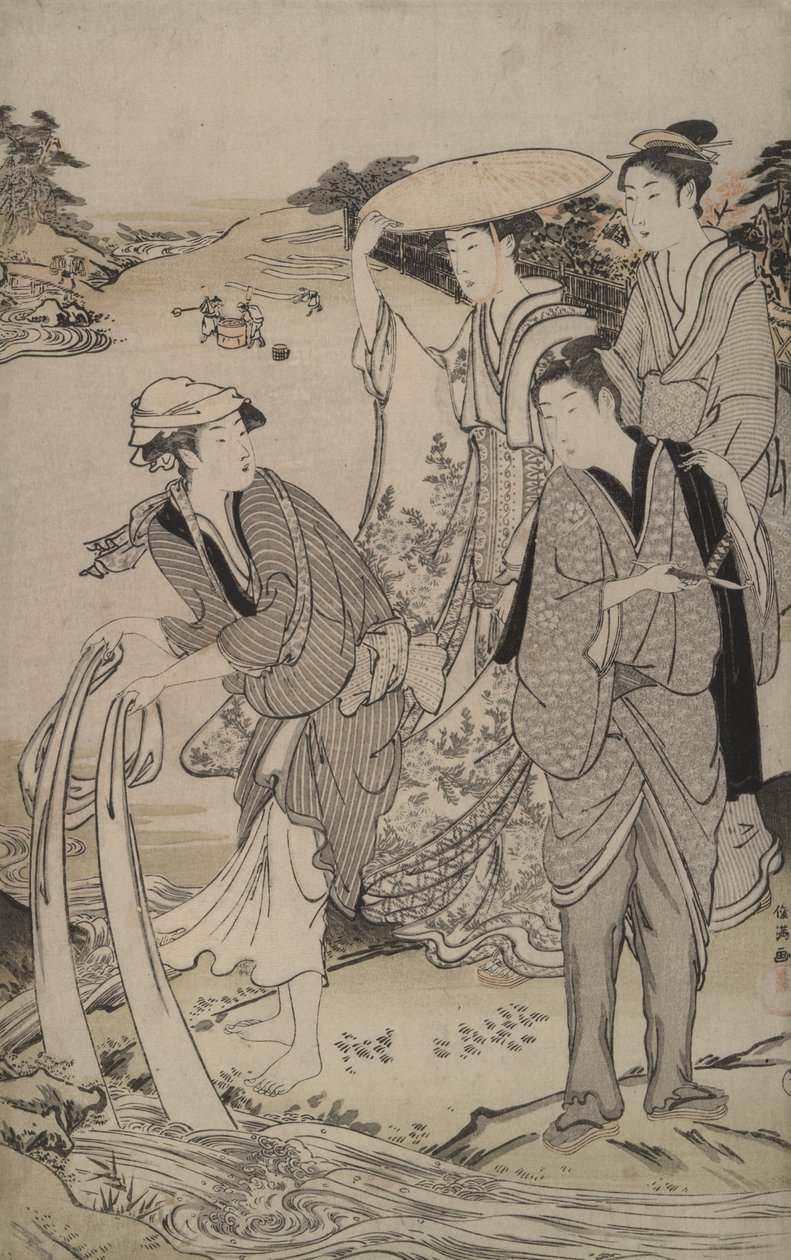 Tamagawa i Musashi-provinsen fra De Seks Juvelfloder af Kubo Shunman
