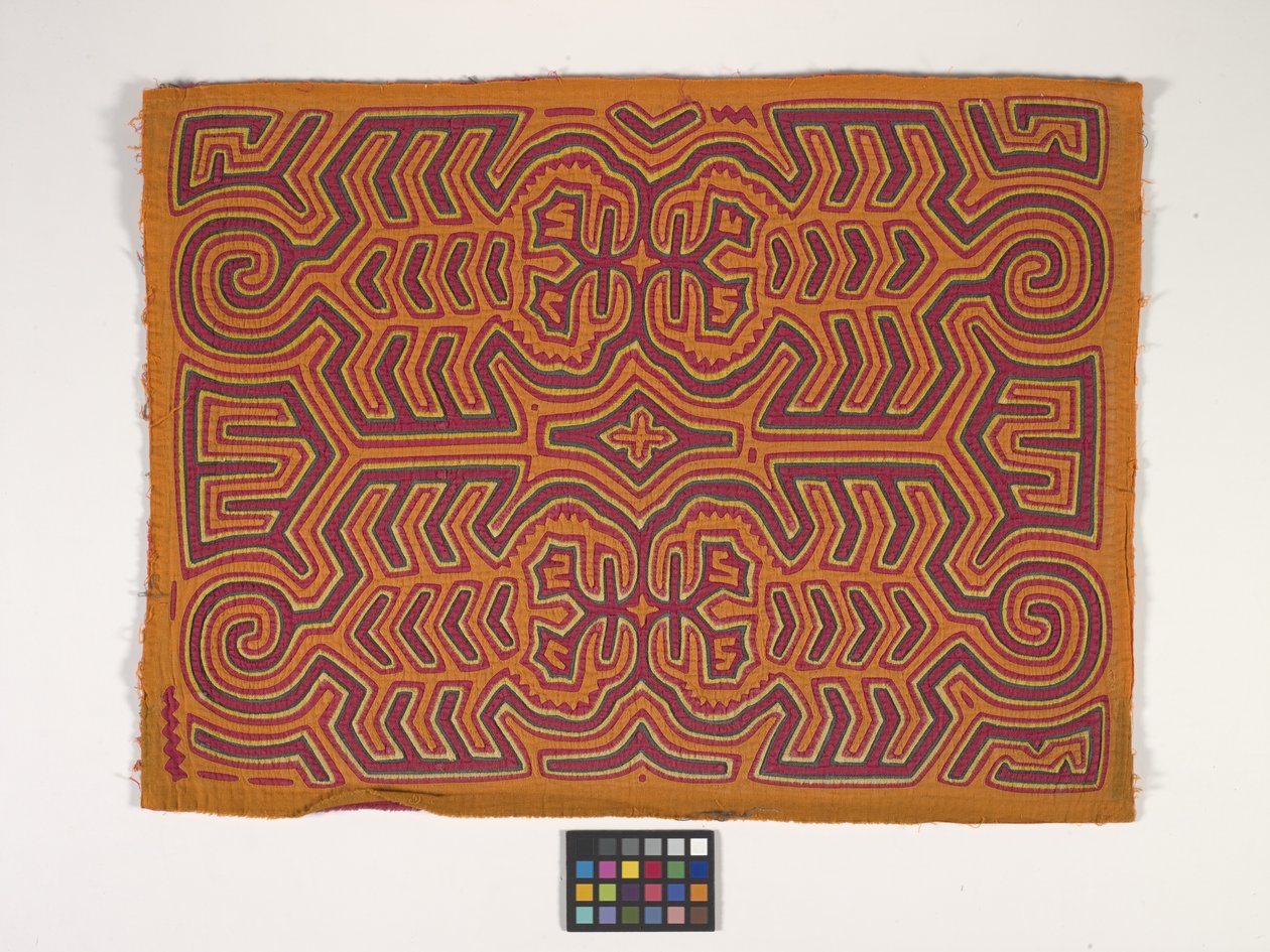 Skjortepanel (Mola) (foto) af Kuna Indian Culture
