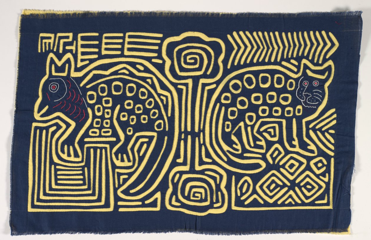 Skjortepanel (mola), ca. 1950 (påført bomuld) af Kuna Indian Culture
