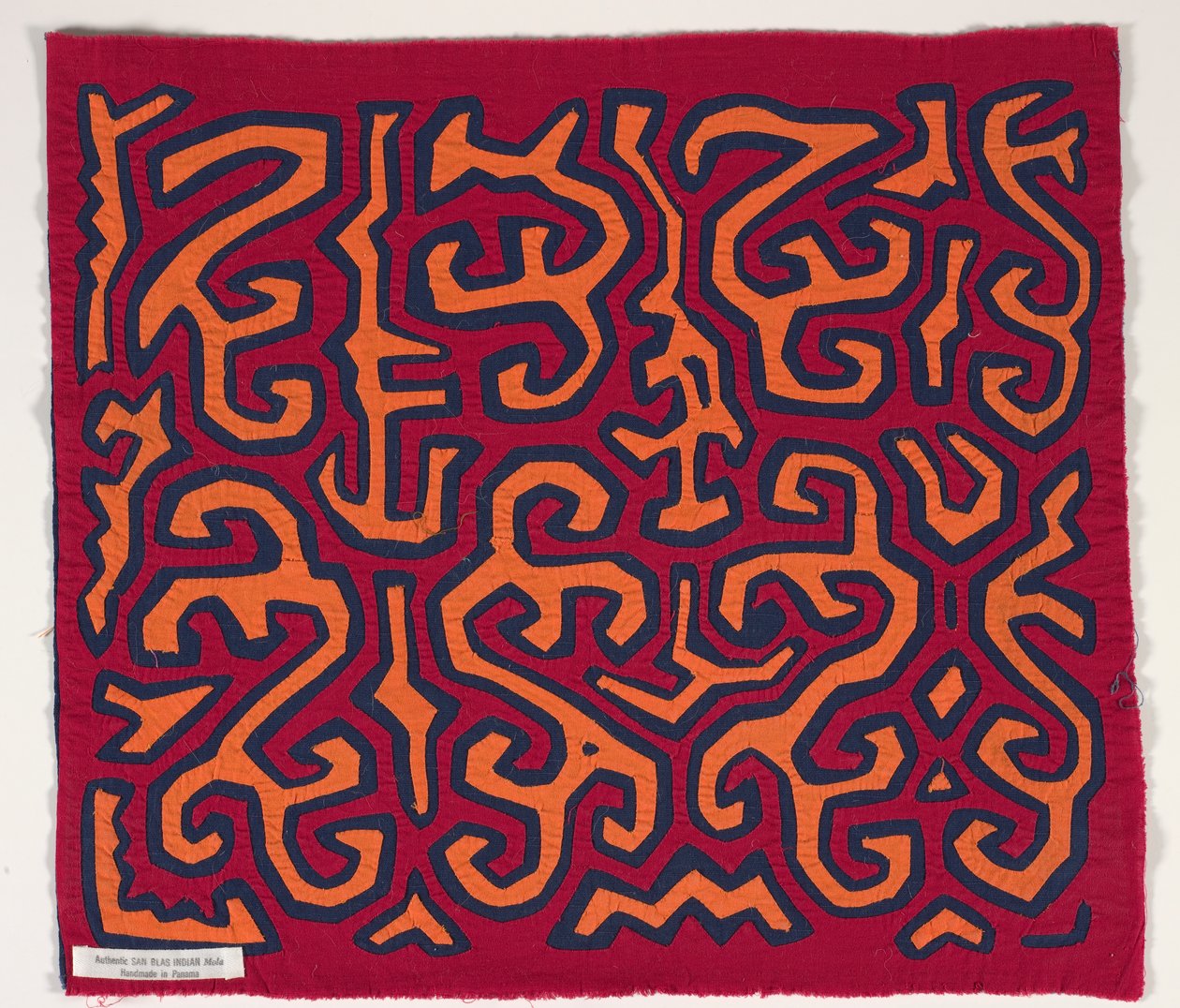 Skjortepanel (mola) (påført bomuld) af Kuna Indian Culture
