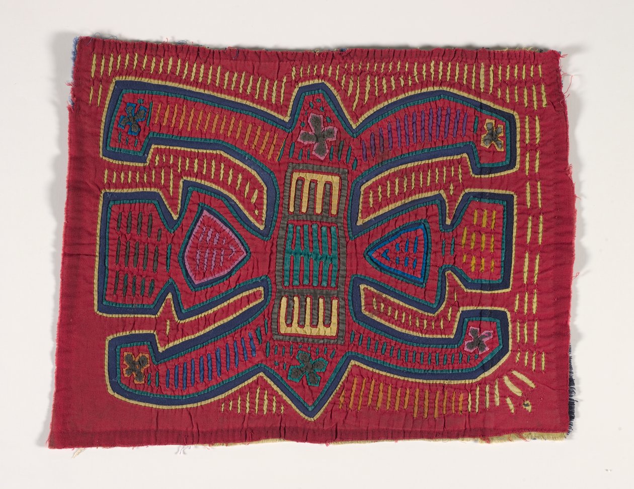 Skjortepanel (mola) (påført bomuld) af Kuna Indian Culture