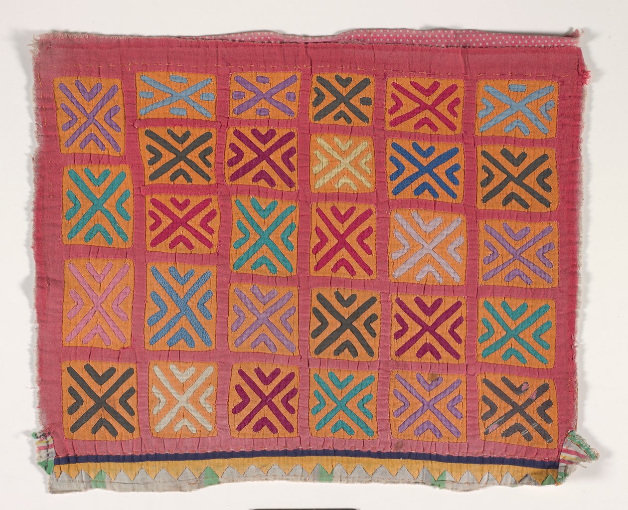 Skjortepanel (mola) (påført bomuld) af Kuna Indian Culture