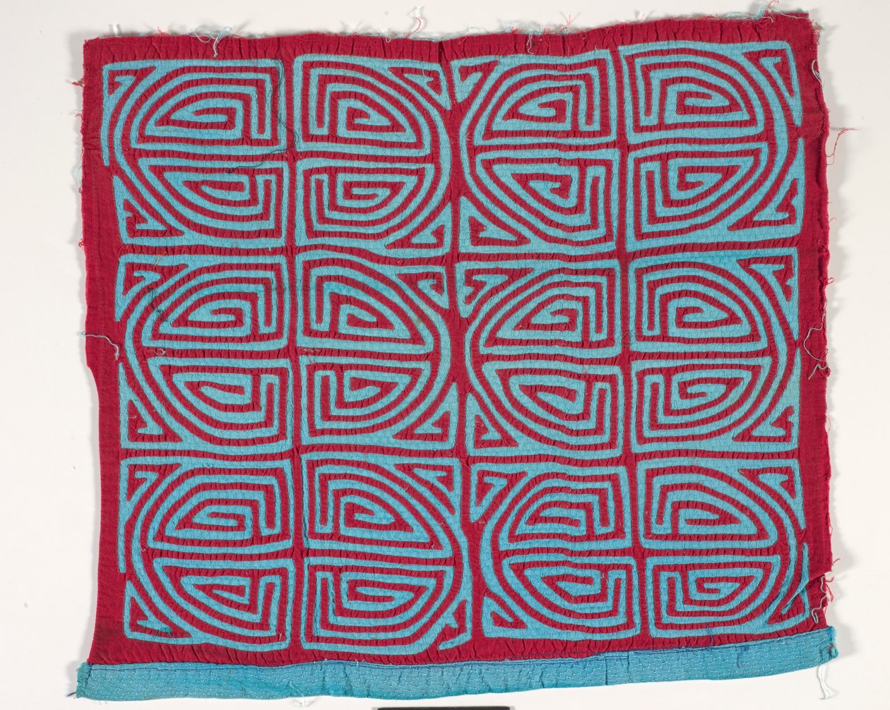 Skjortepanel (mola) (påført bomuld) af Kuna Indian Culture
