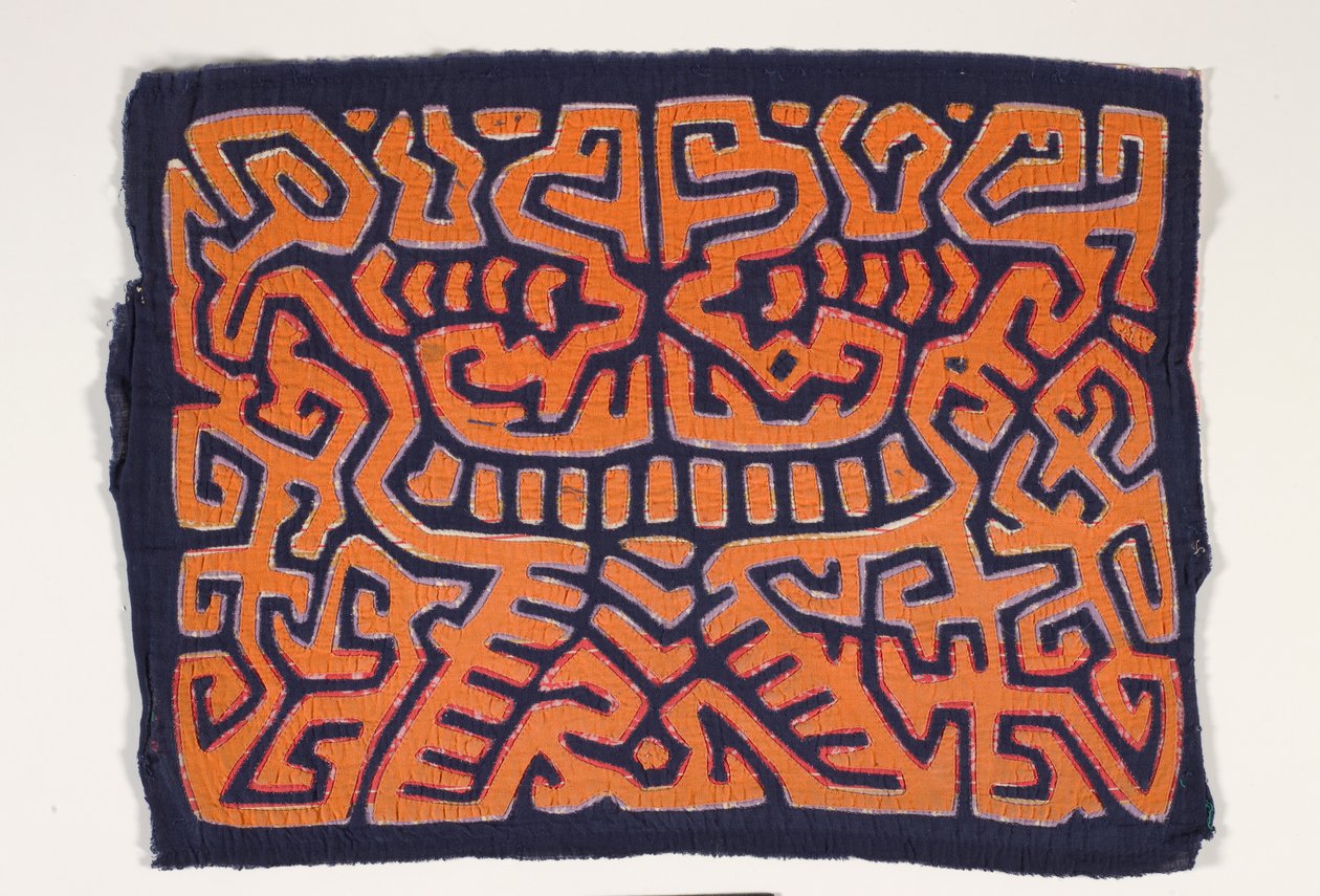 Skjortepanel (mola) (påført bomuld) af Kuna Indian Culture