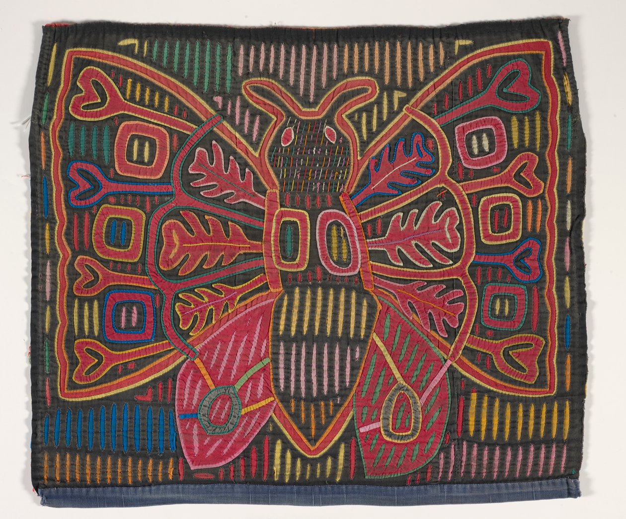 Skjortepanel (mola) (påført bomuld) af Kuna Indian Culture