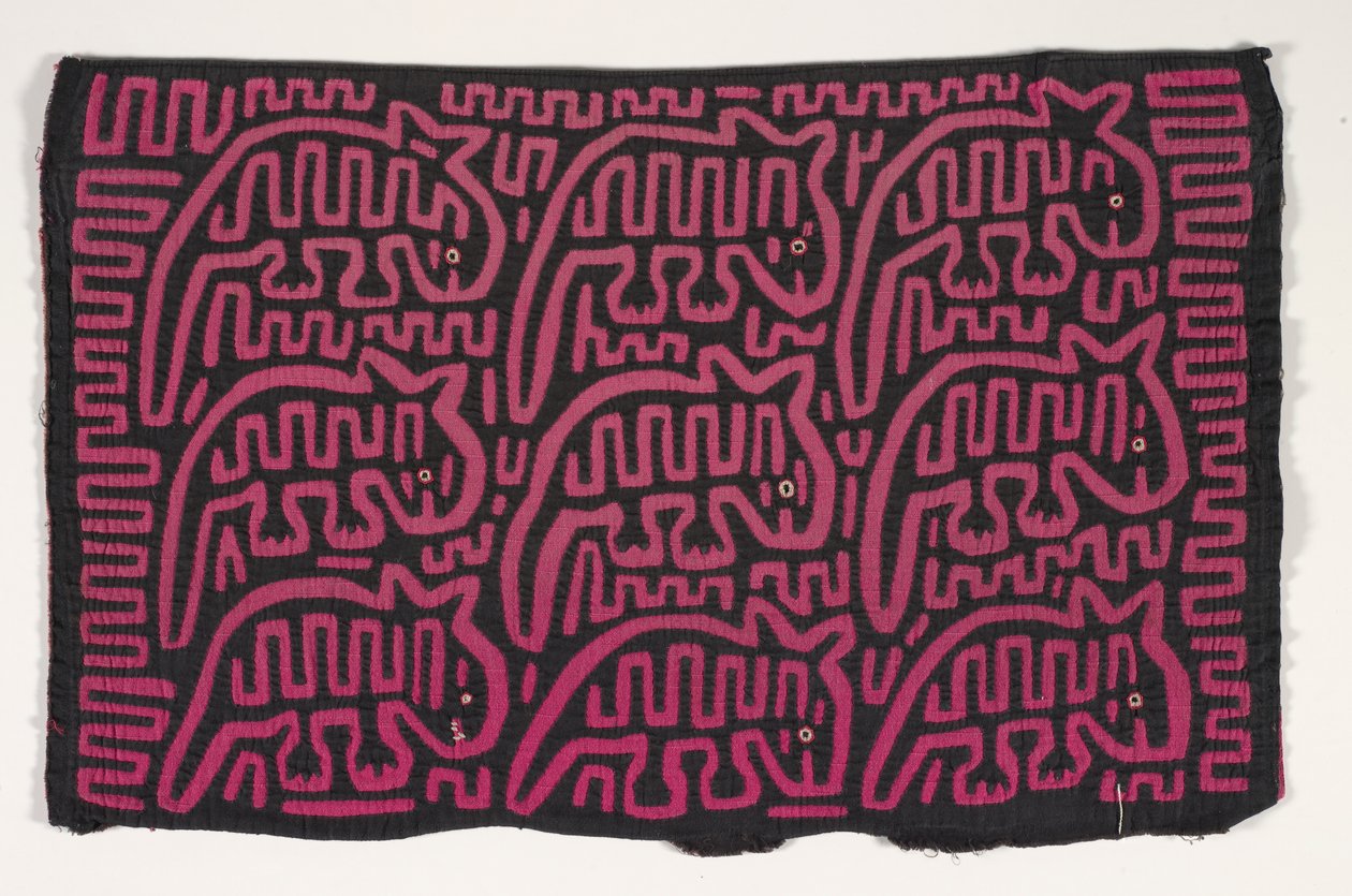 Skjortepanel (mola) (påført bomuld) af Kuna Indian Culture