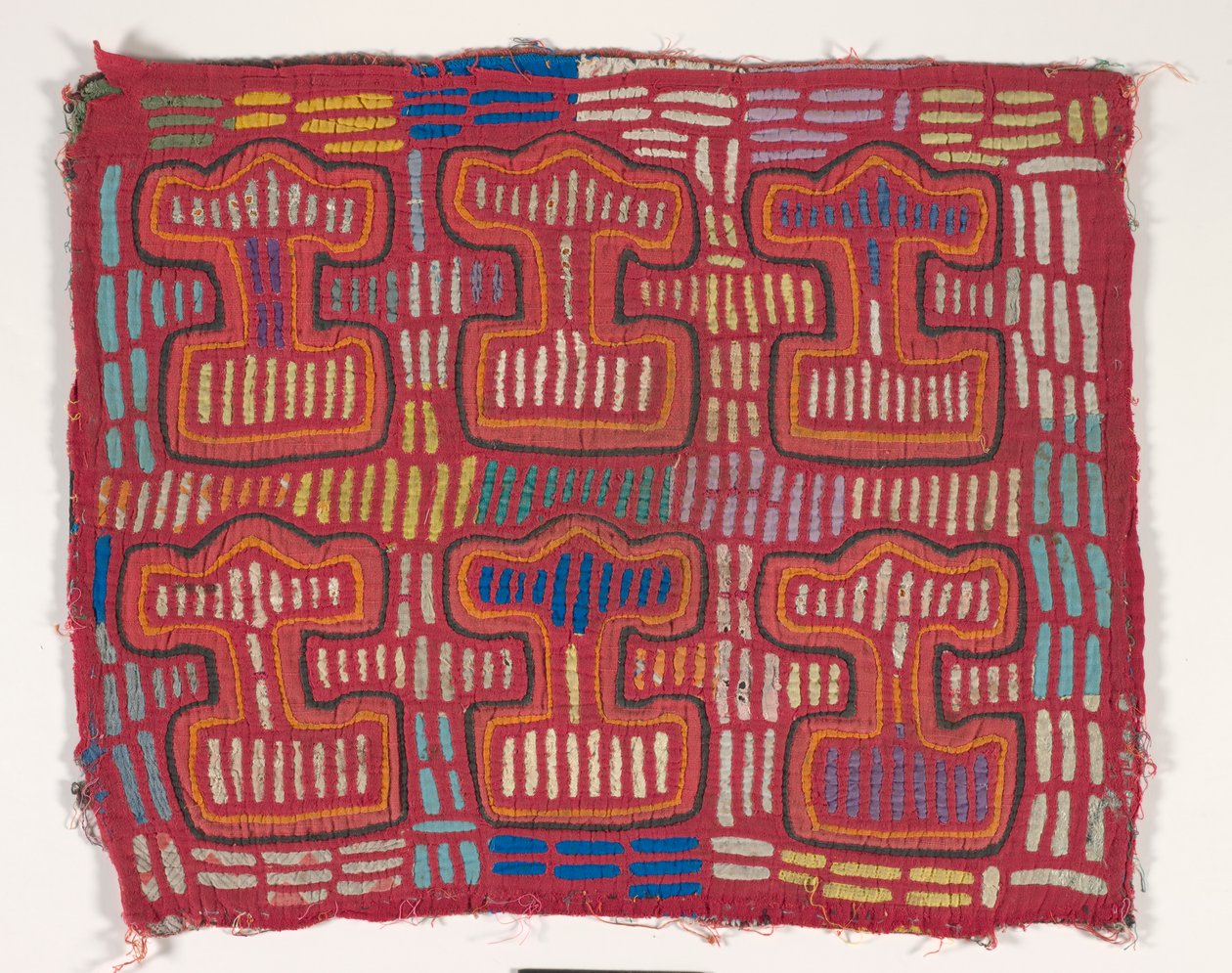 Skjortepanel (mola) (påført bomuld) af Kuna Indian Culture
