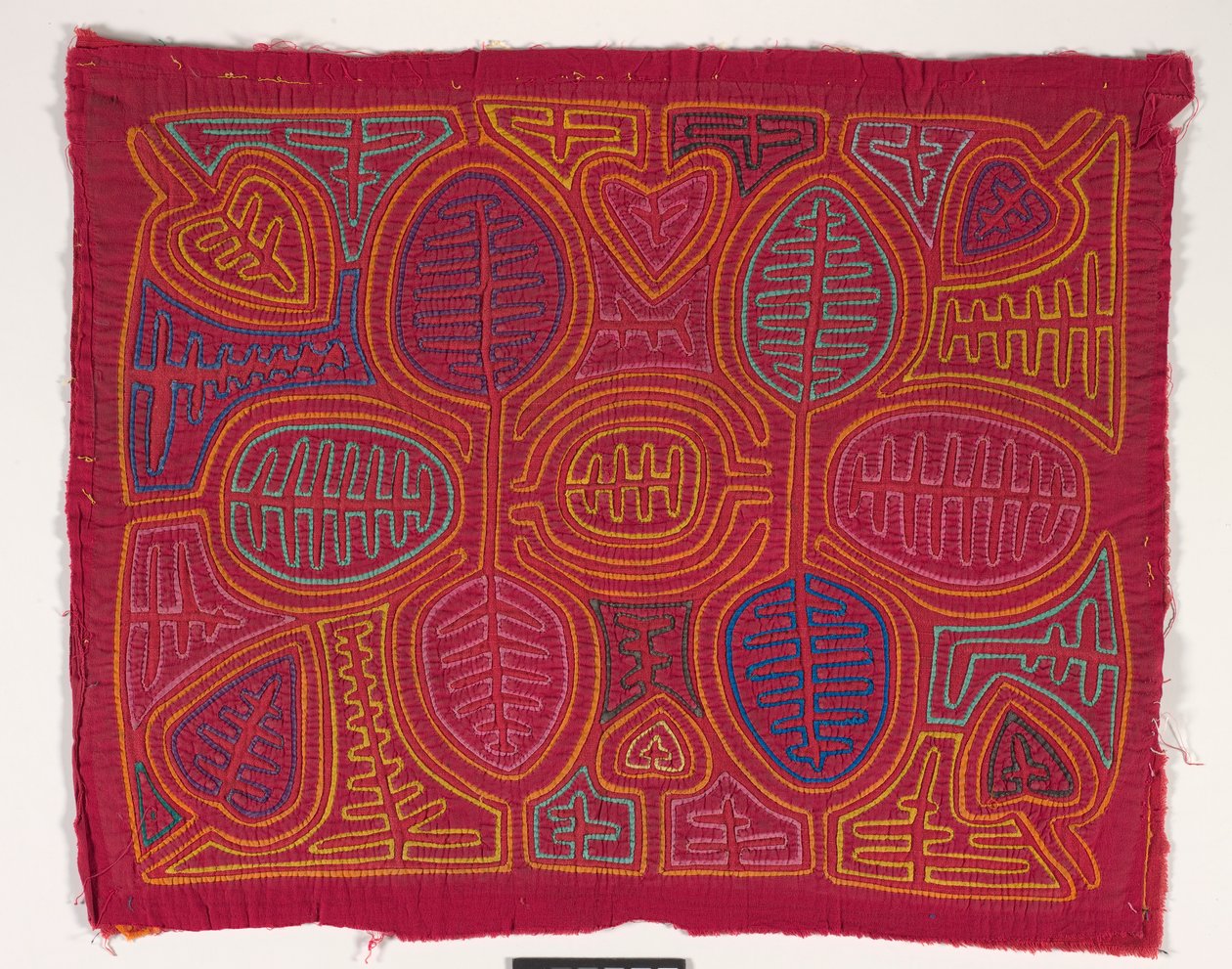 Skjortepanel (mola) (påført bomuld) af Kuna Indian Culture