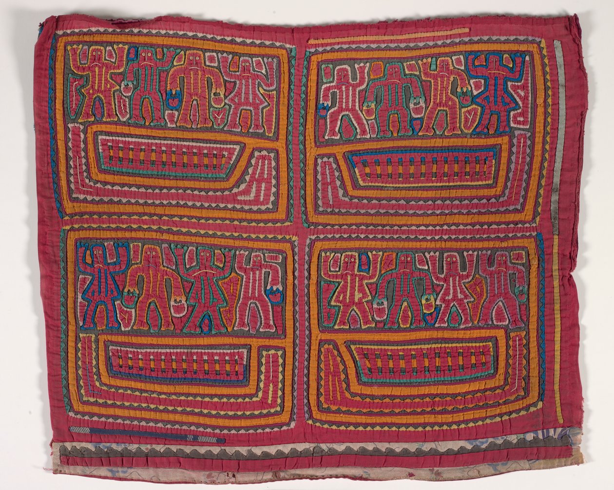 Skjortepanel (mola) (påført bomuld) af Kuna Indian Culture