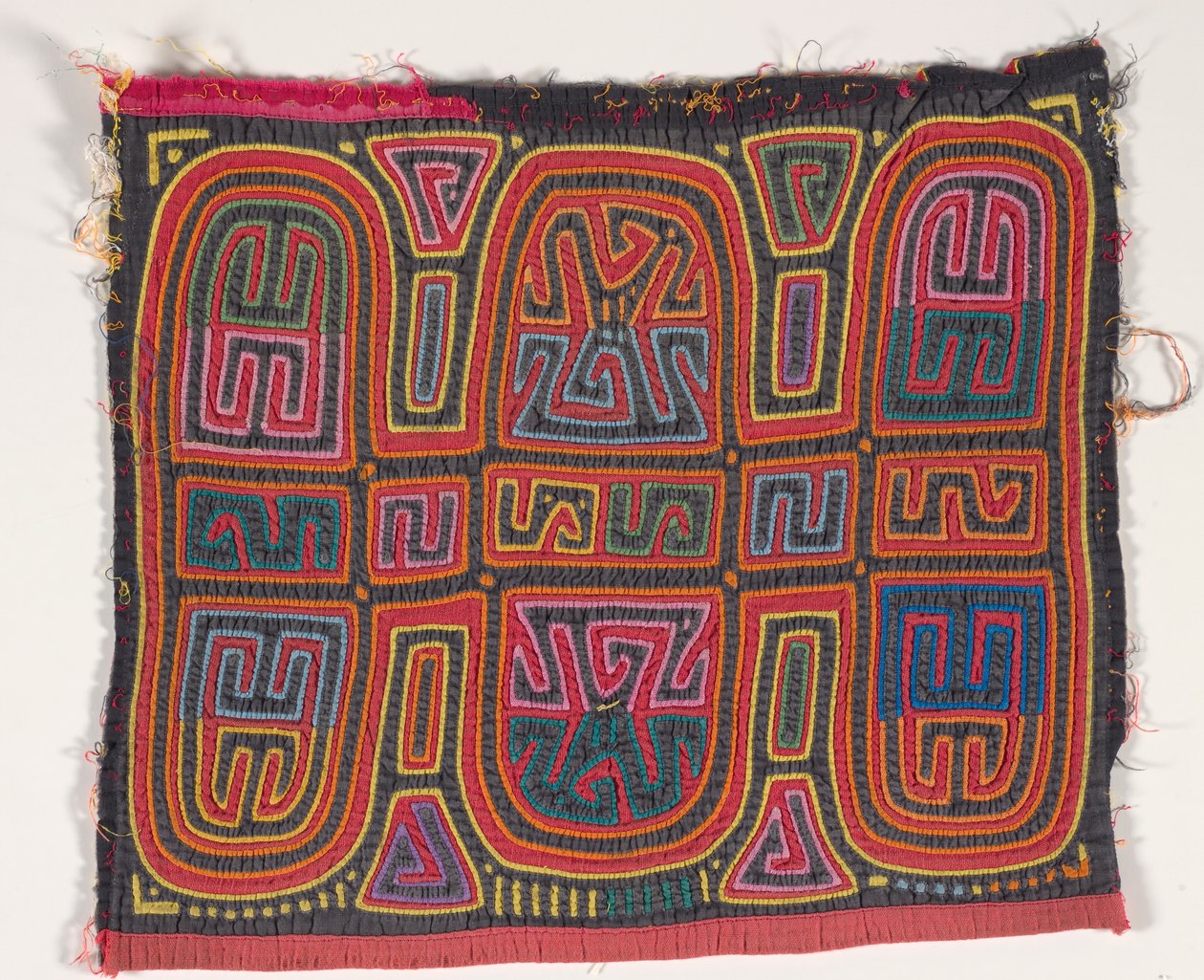Skjortepanel (mola) (påført bomuld) af Kuna Indian Culture