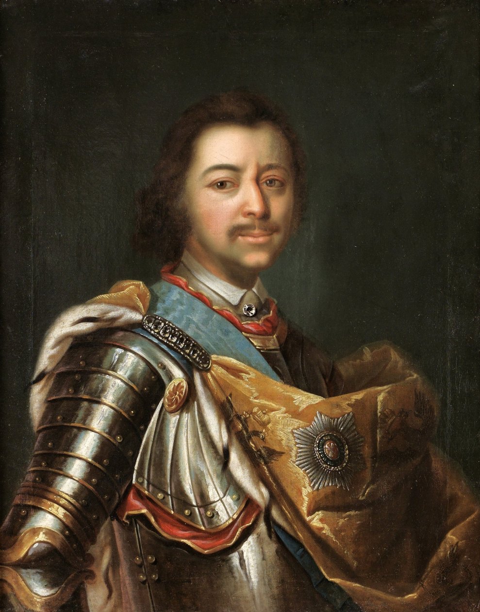 Portræt af kejser Peter I den Store 1672-1725 af Kupecky