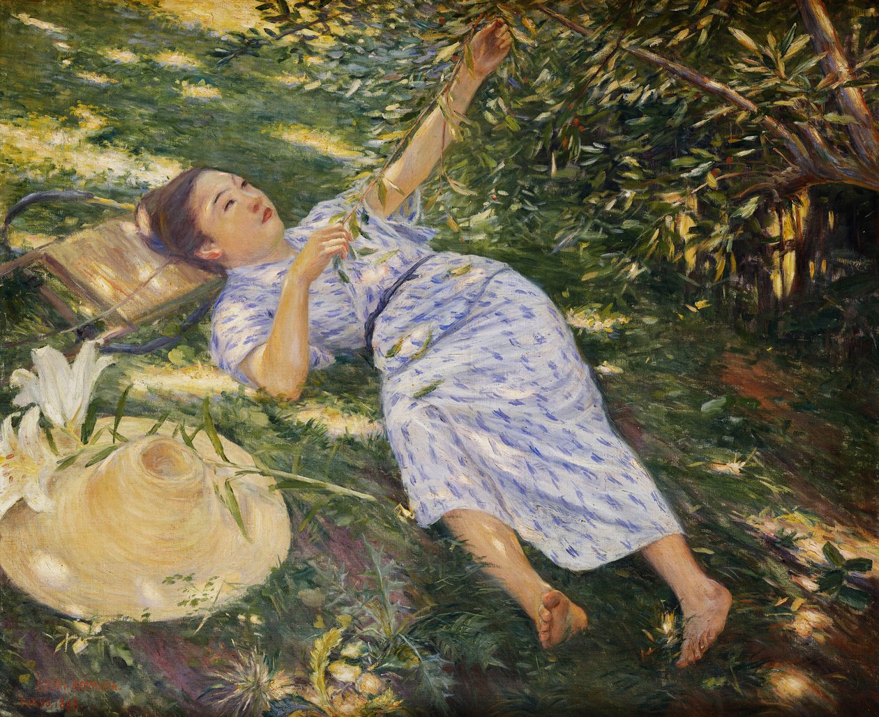 Under træerne, 1898 af Kuroda Seiki
