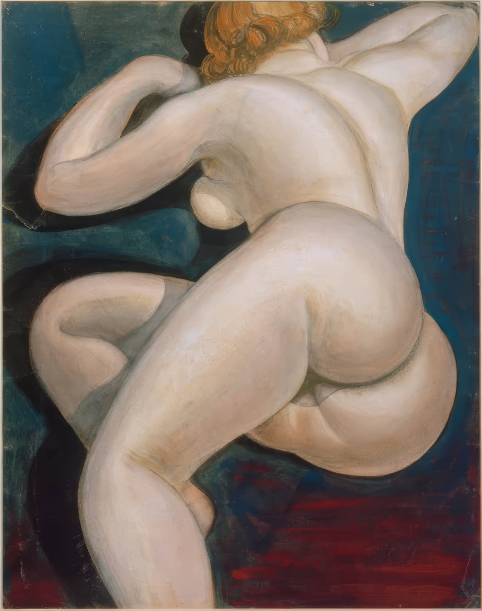 Liggende kvindelig rygakt af Kurt Günther