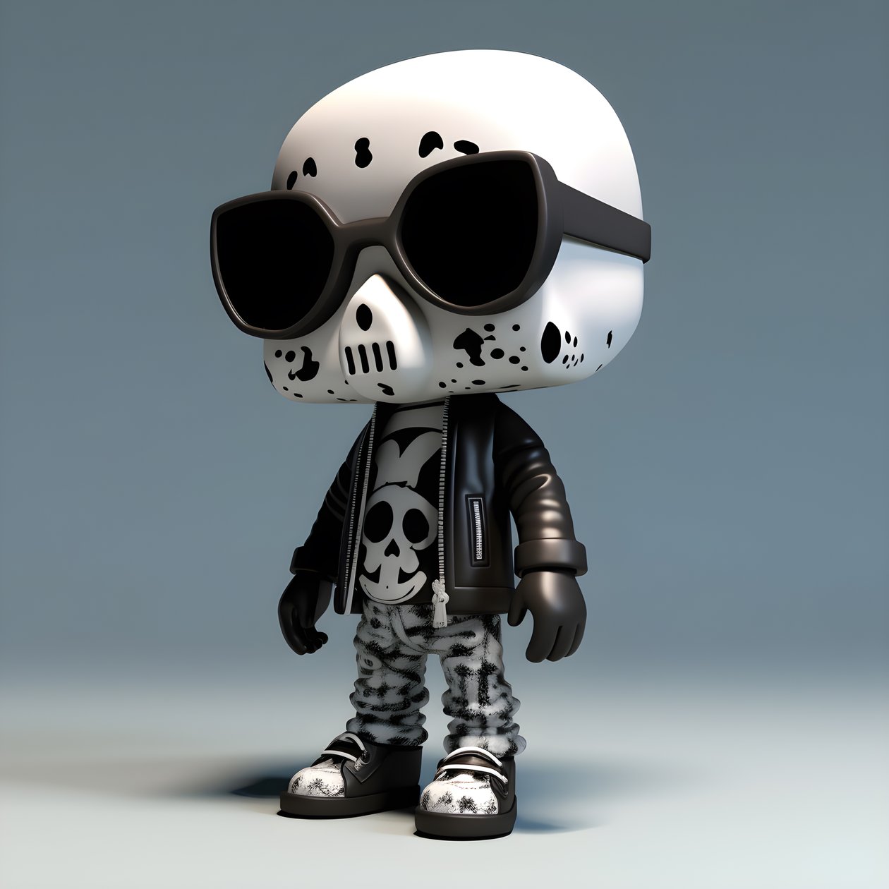 Chibi lille skelet 3 af Kurt Heppke
