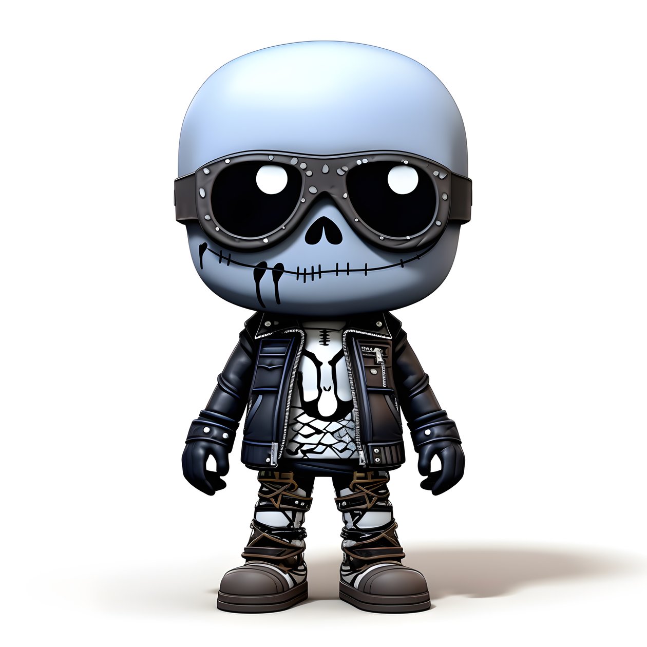Chibi lille skelet 4 af Kurt Heppke