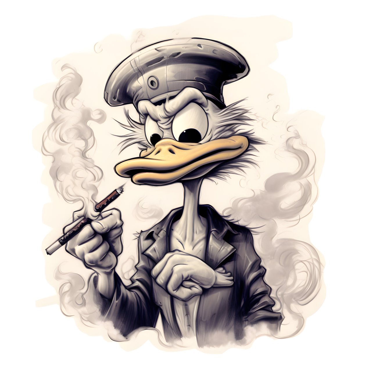 Joakim McDuck, ryger en stor marihuana-joint 1 af Kurt Heppke