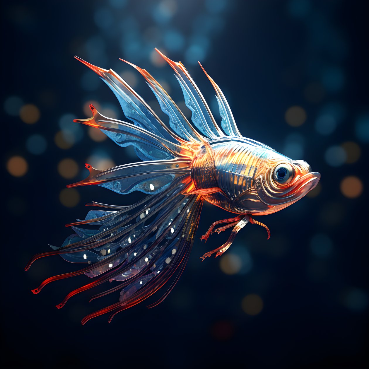 En flyvende fisk 2 af Kurt Heppke