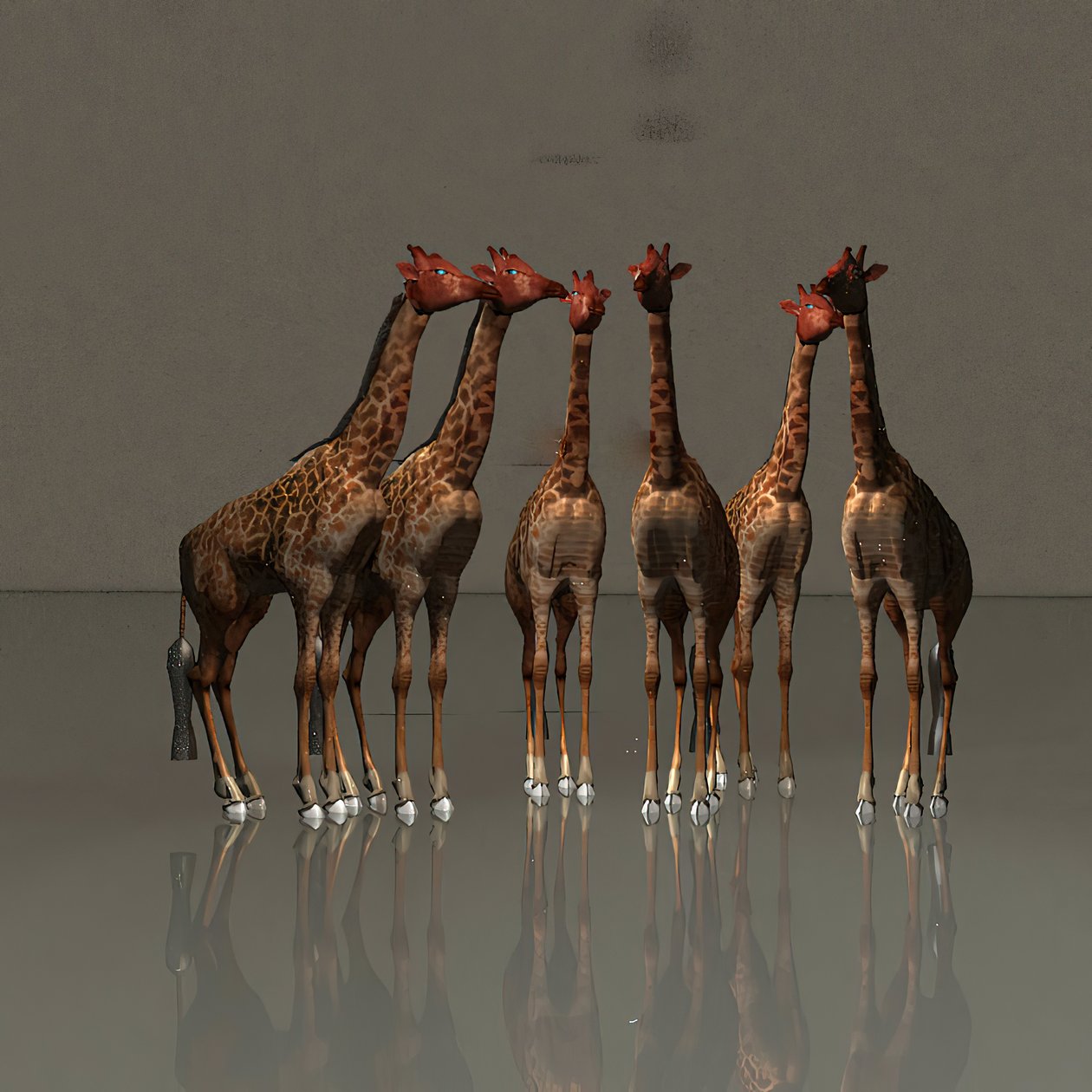Giraffer i harmoni af Kurt Heppke