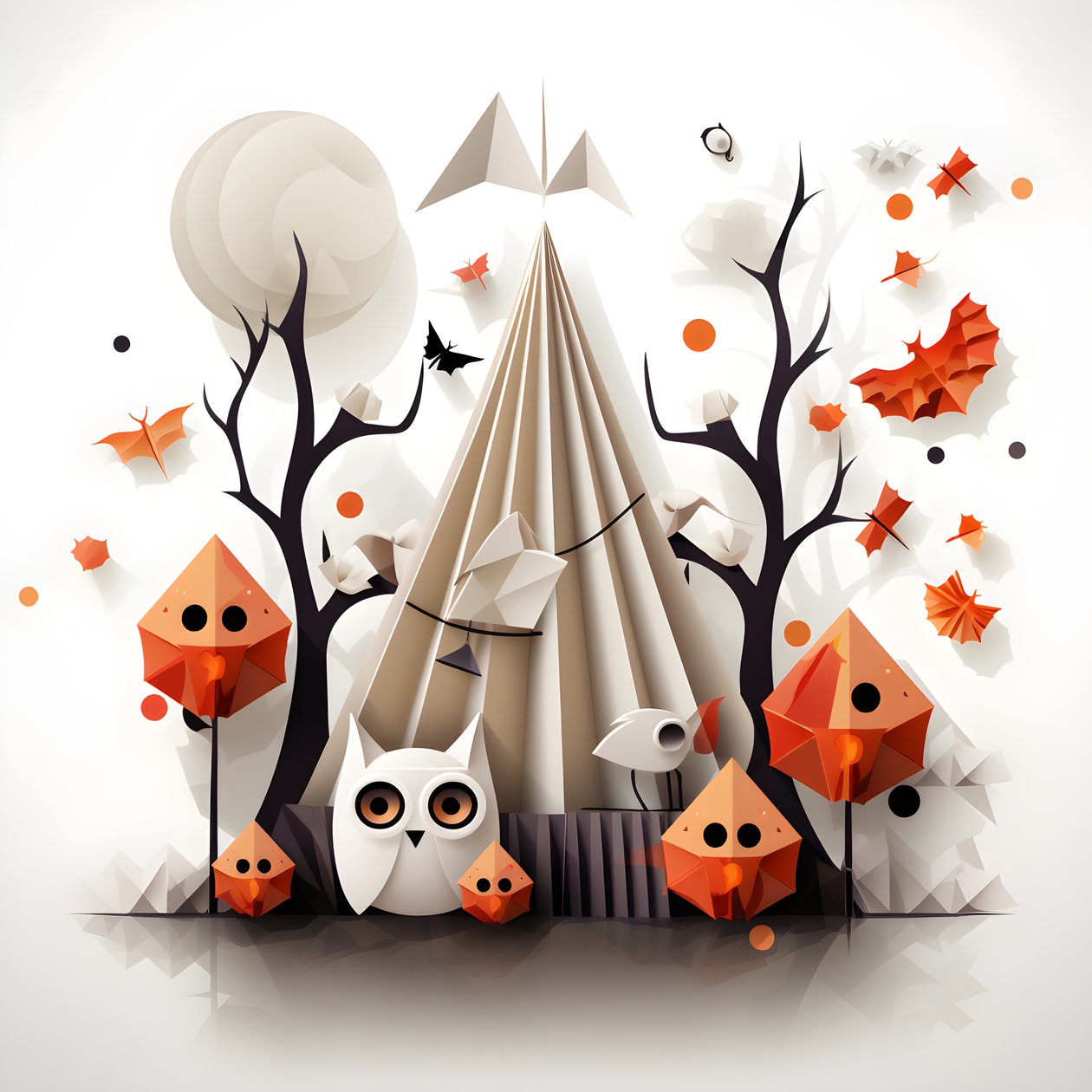 Lykønskningskort til Halloween 2 af Kurt Heppke