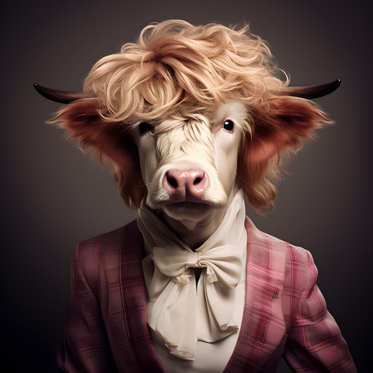 Highland Cow som Marilyn Monroe 4 af Kurt Heppke