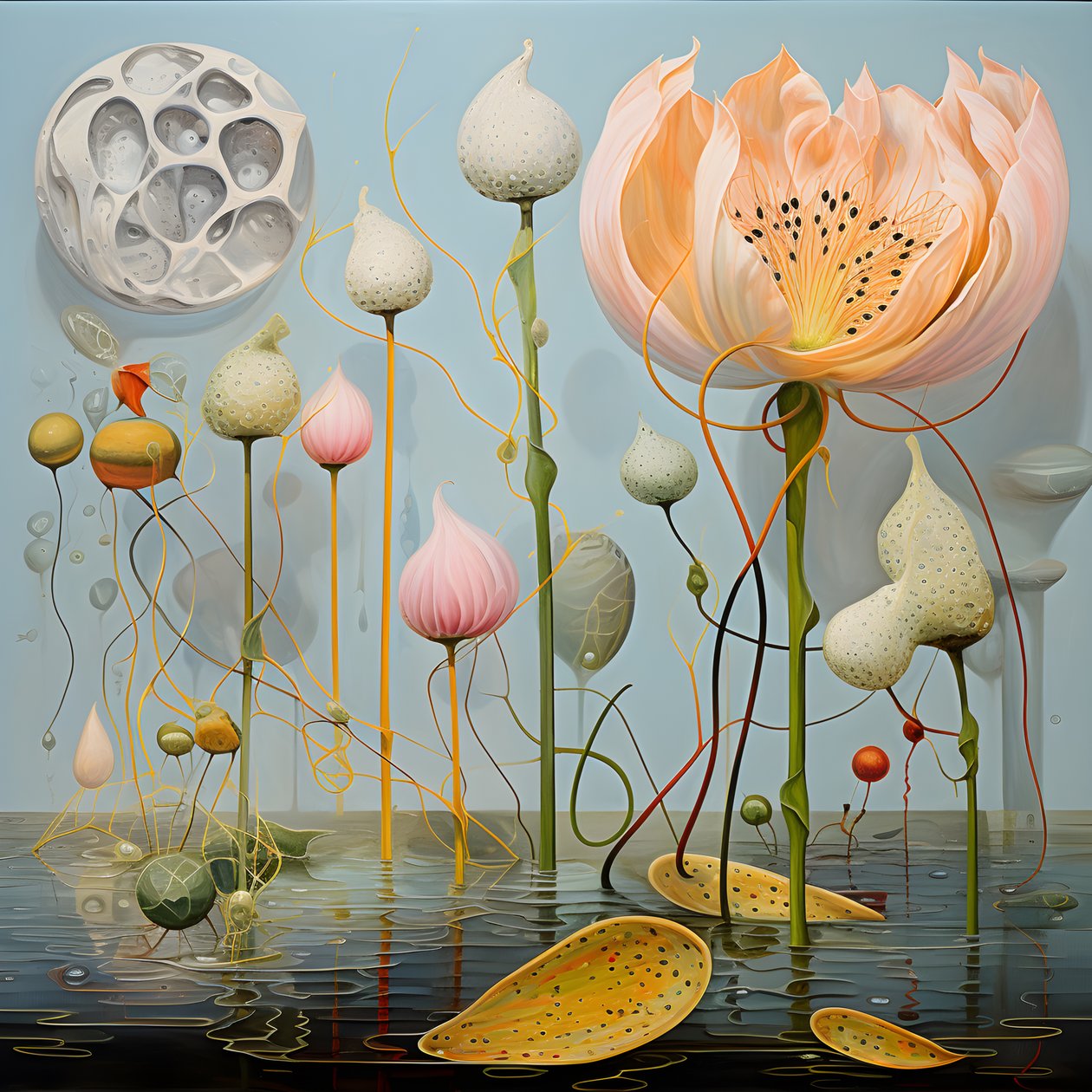 Lotusblumensamenschoten 2 af Kurt Heppke
