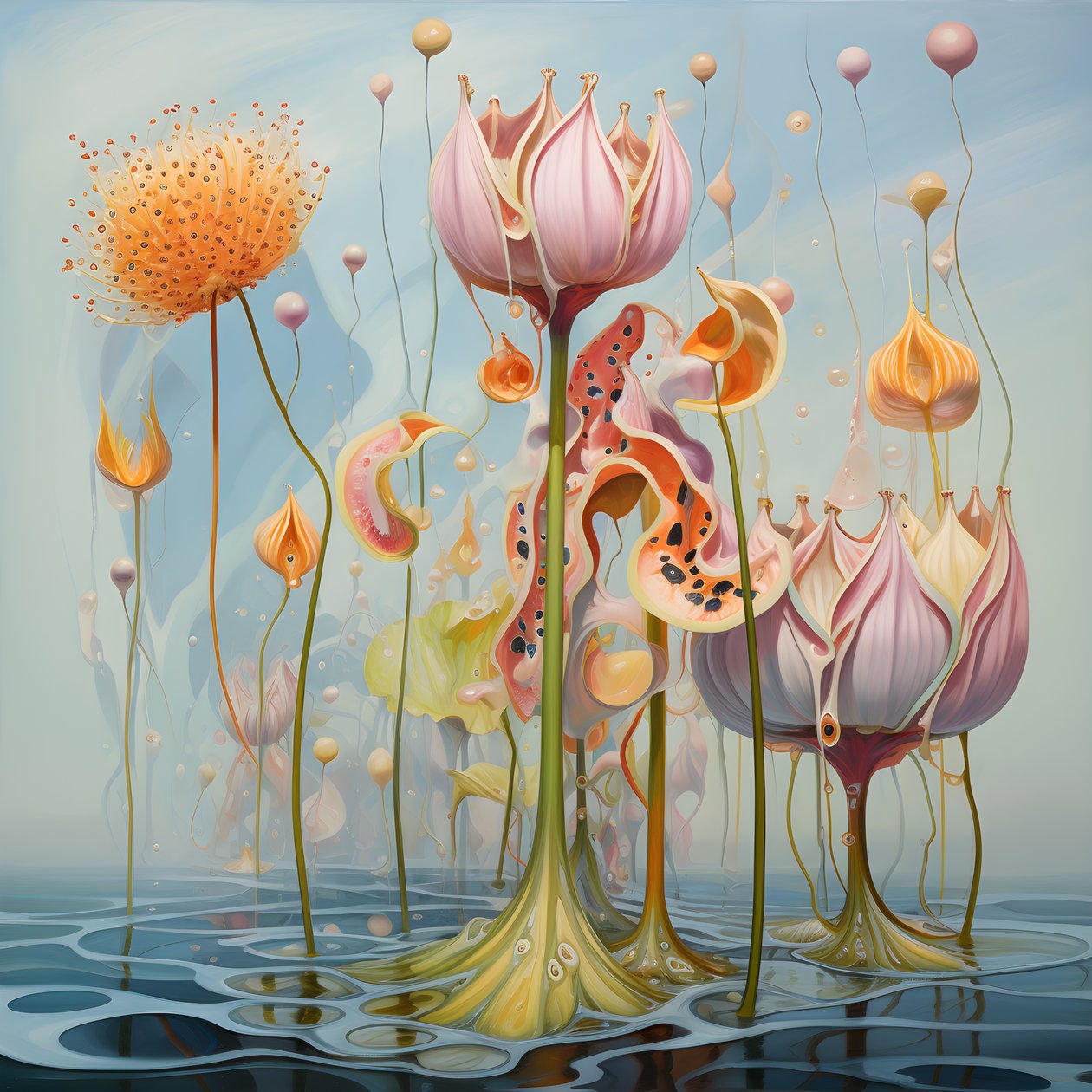 Lotusblumensamenschoten 4 af Kurt Heppke