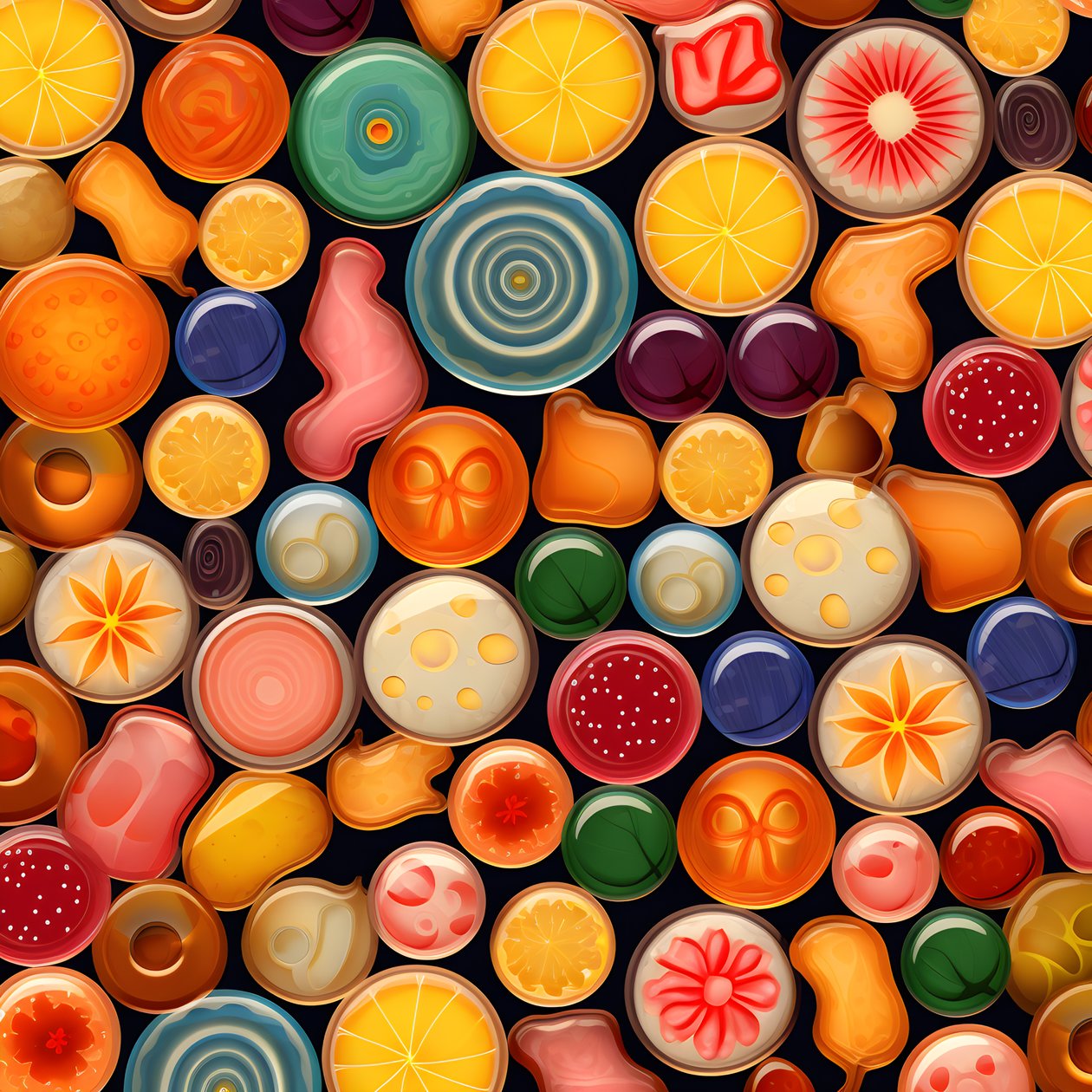 Jelly Candies -kuvio 2 af Kurt Heppke