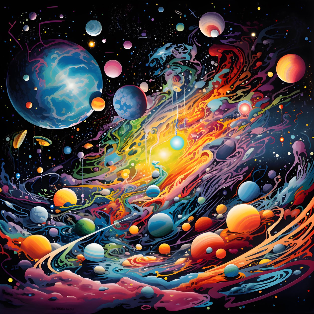 Planetarium i rummet 4 af Kurt Heppke