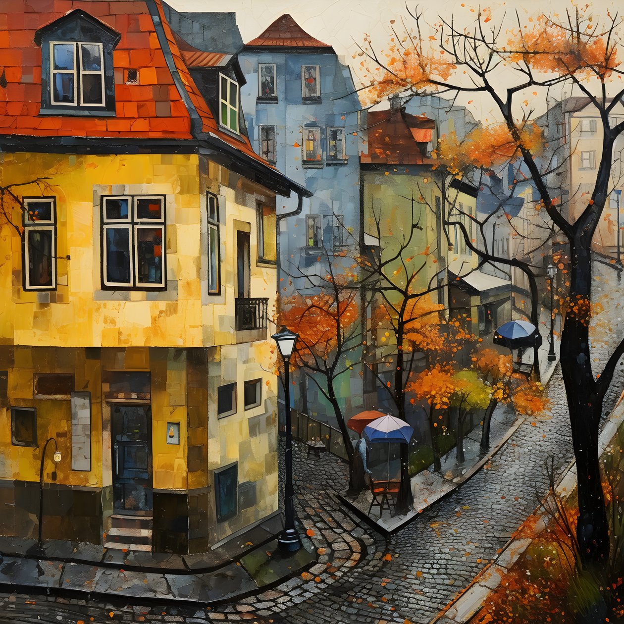 Prag Haeuser 4 af Kurt Heppke