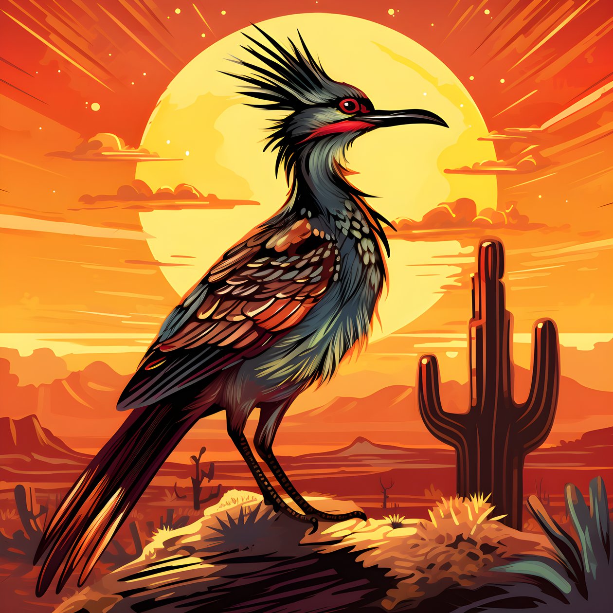 Roadrunner varm sol 2 af Kurt Heppke