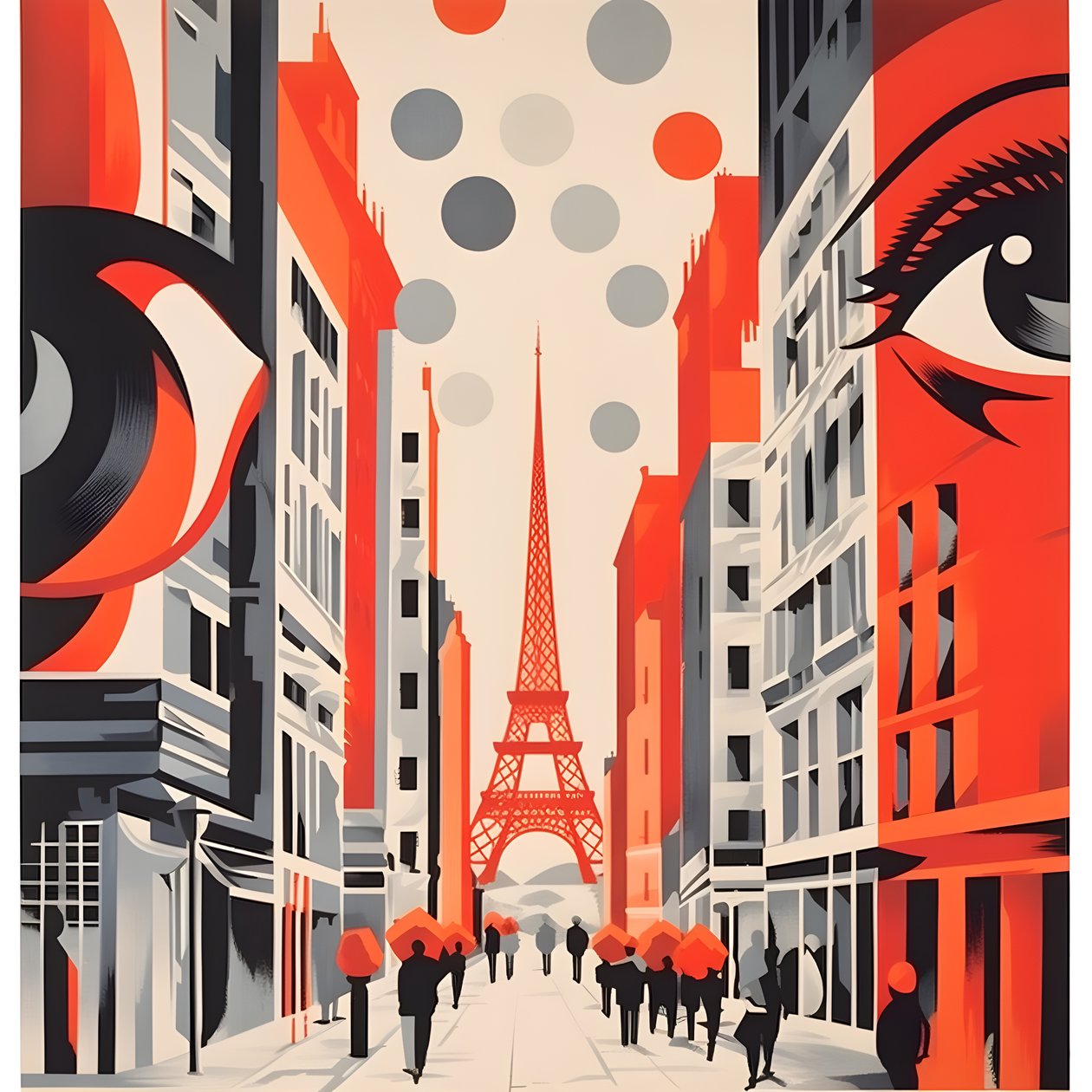 Reklameplakat, Paris, Frankrig 4 af Kurt Heppke