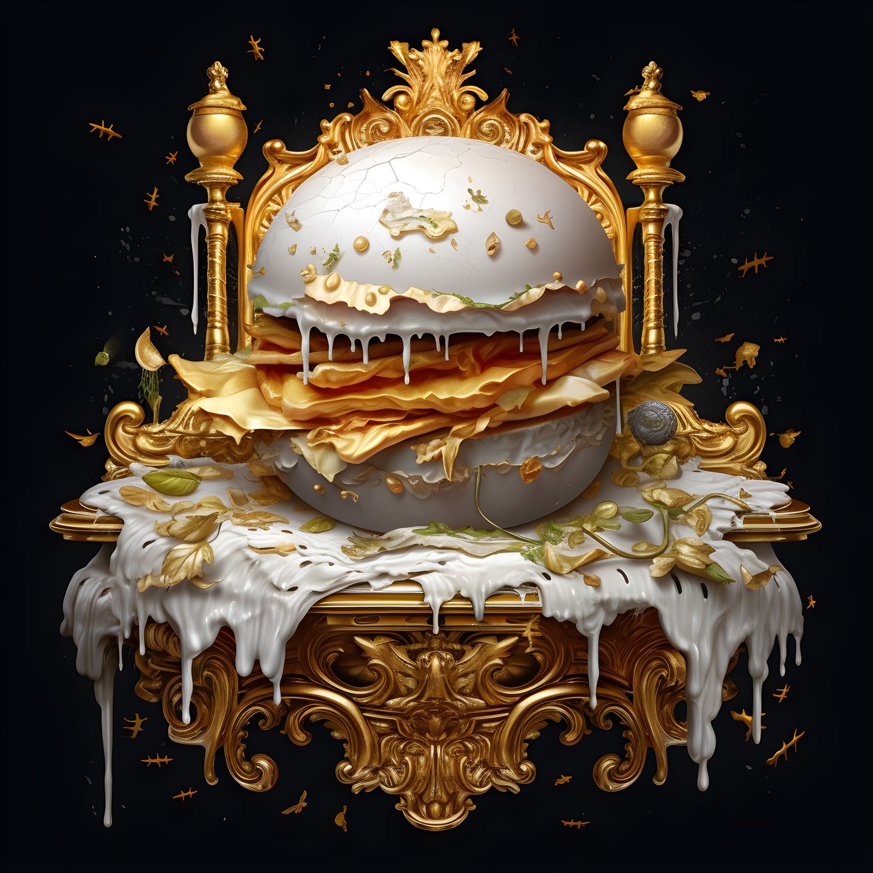 en hvid marmor burger 2 af Kurt Heppke