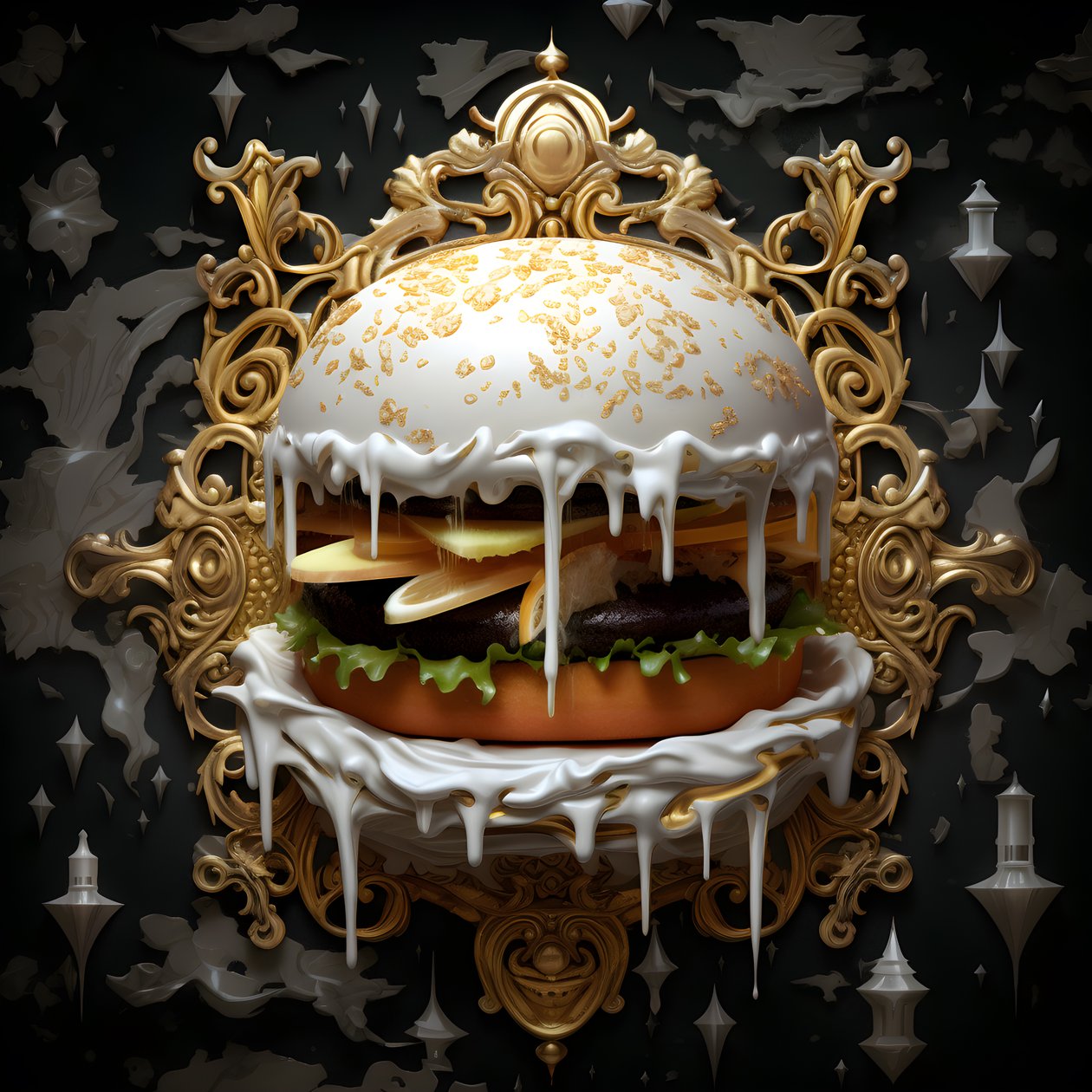 en hvid marmor burger 4 af Kurt Heppke