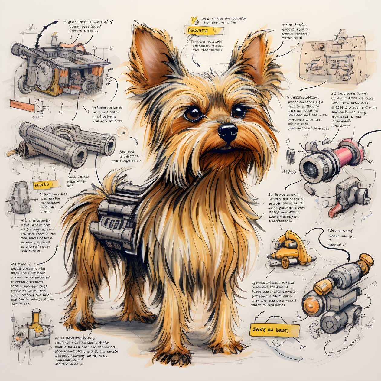 en forklaring på en mekanisk Yorkie-hund 3 af Kurt Heppke