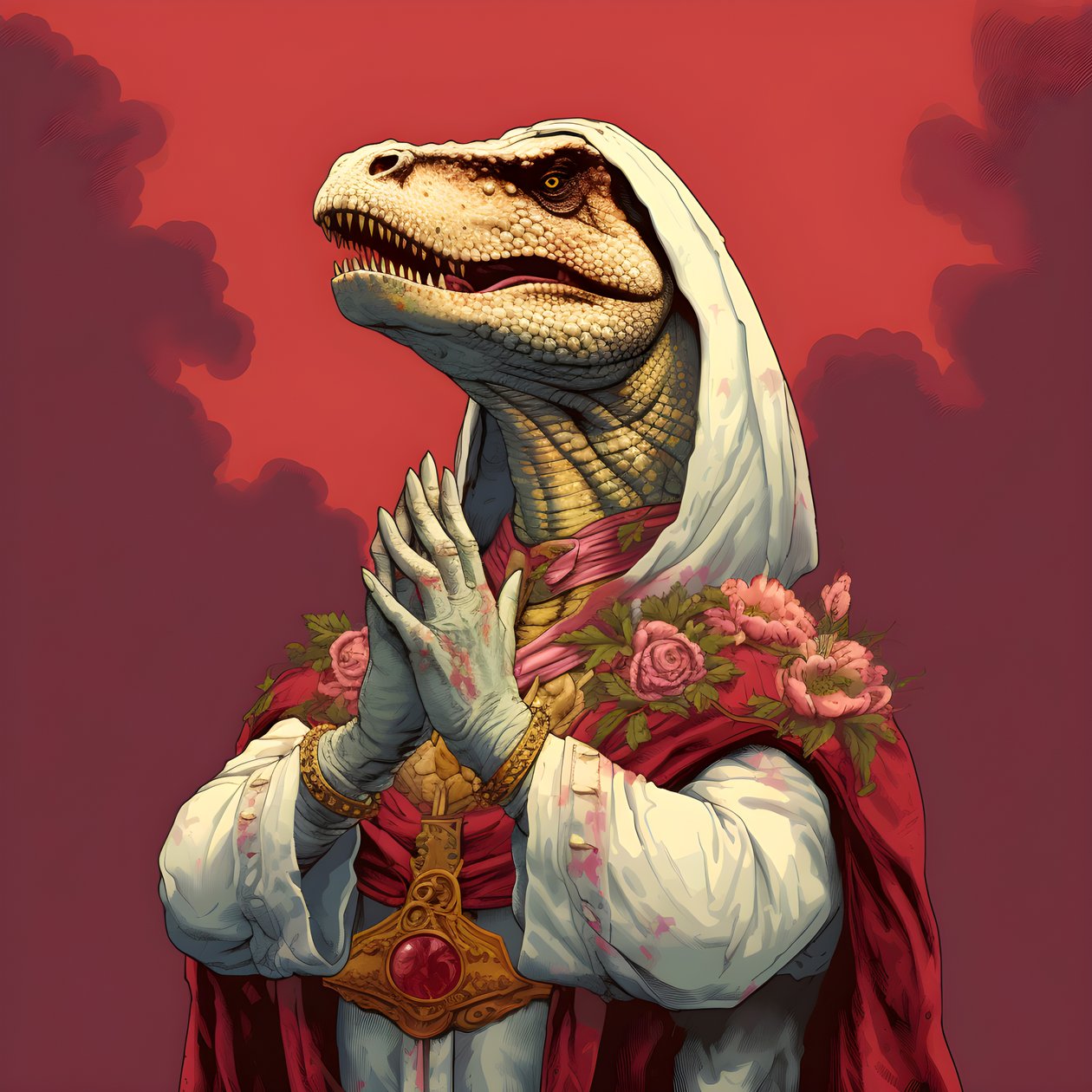 Killer queen beder T-Rex 3 af Kurt Heppke