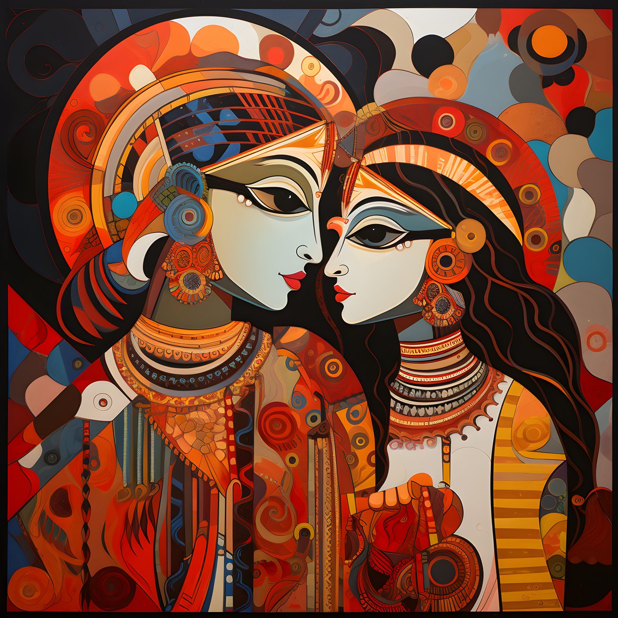 krishna & rupa 3 af Kurt Heppke