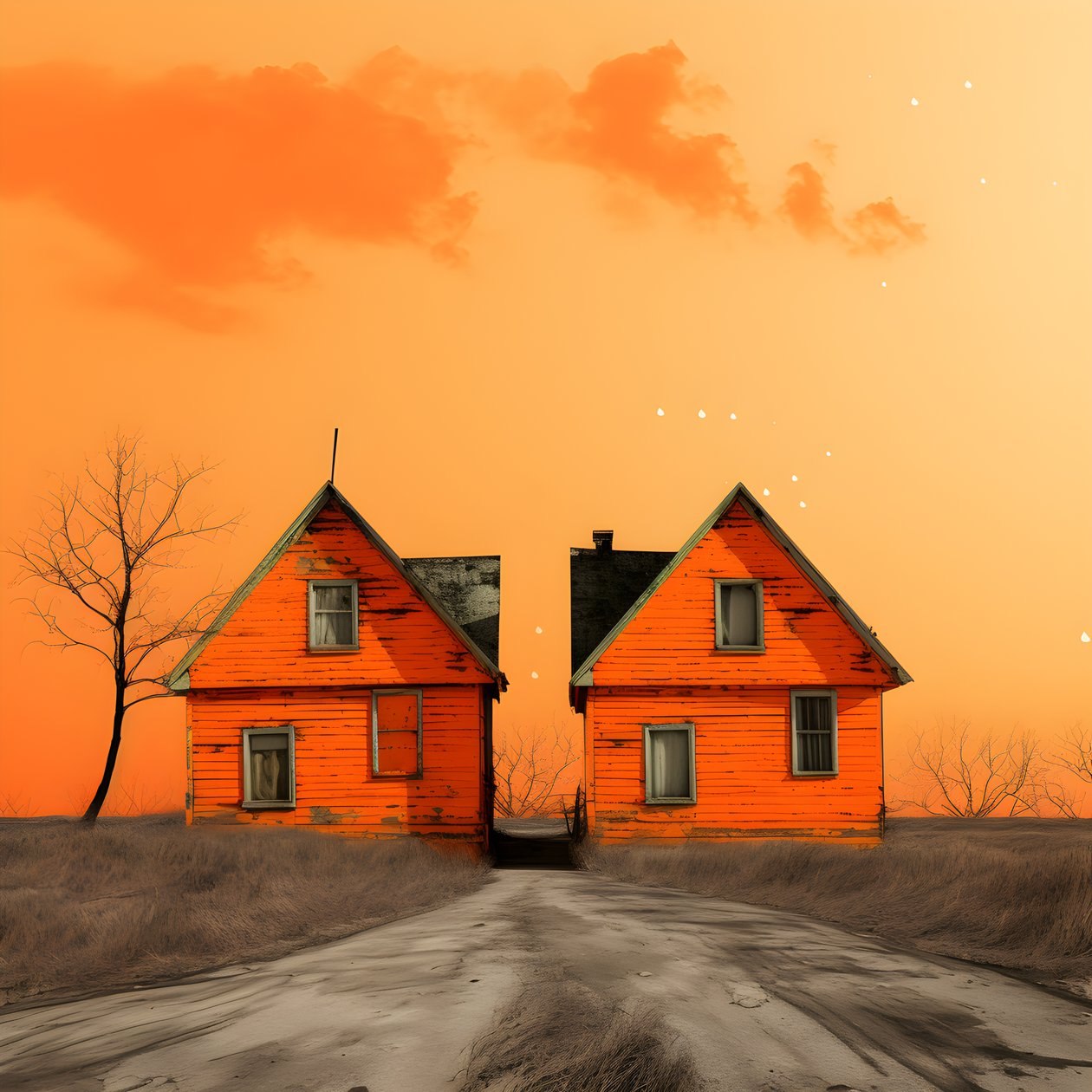 to orange huse 1 af Kurt Heppke