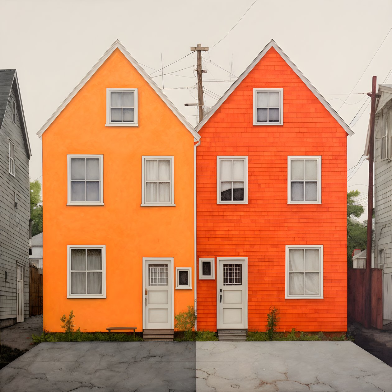 to orange huse 3 af Kurt Heppke