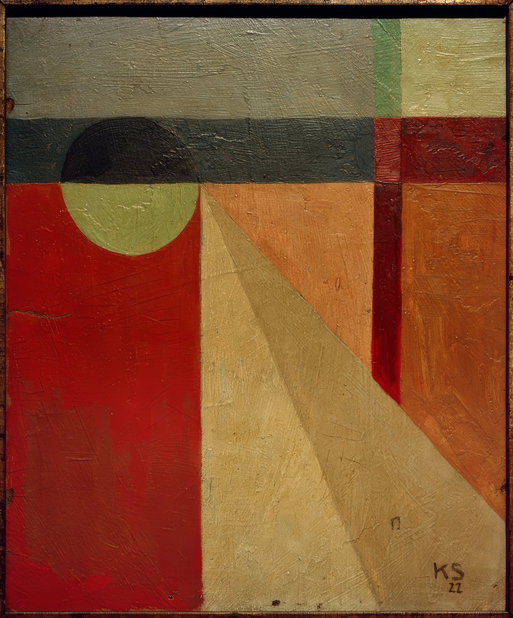 Abstraktion 45 / boldkjole af Kurt Schwitters