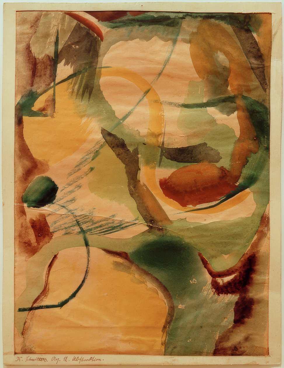 Aq. 12 Abstraktion af Kurt Schwitters