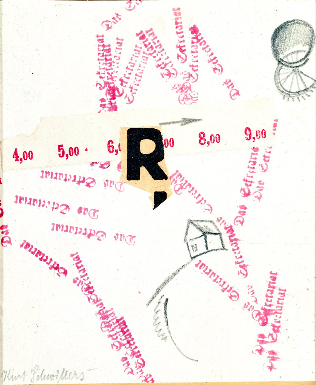 Das Sekretariat (Sekretariatet) Blandede medier af Kurt Schwitters (1887-1948) (ec.all.) London fra det 20. århundrede, Lord Gallery af Kurt Schwitters
