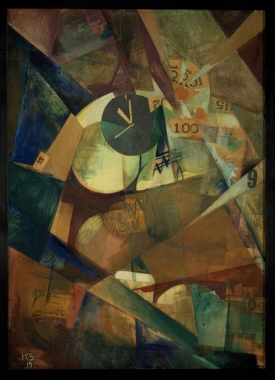 Det store I-billede (Merz billede 9 b) af Kurt Schwitters