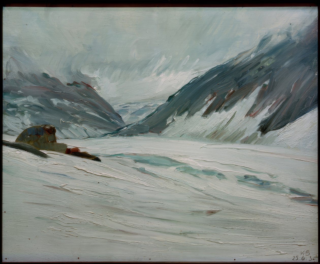 Djupvand med sne af Kurt Schwitters