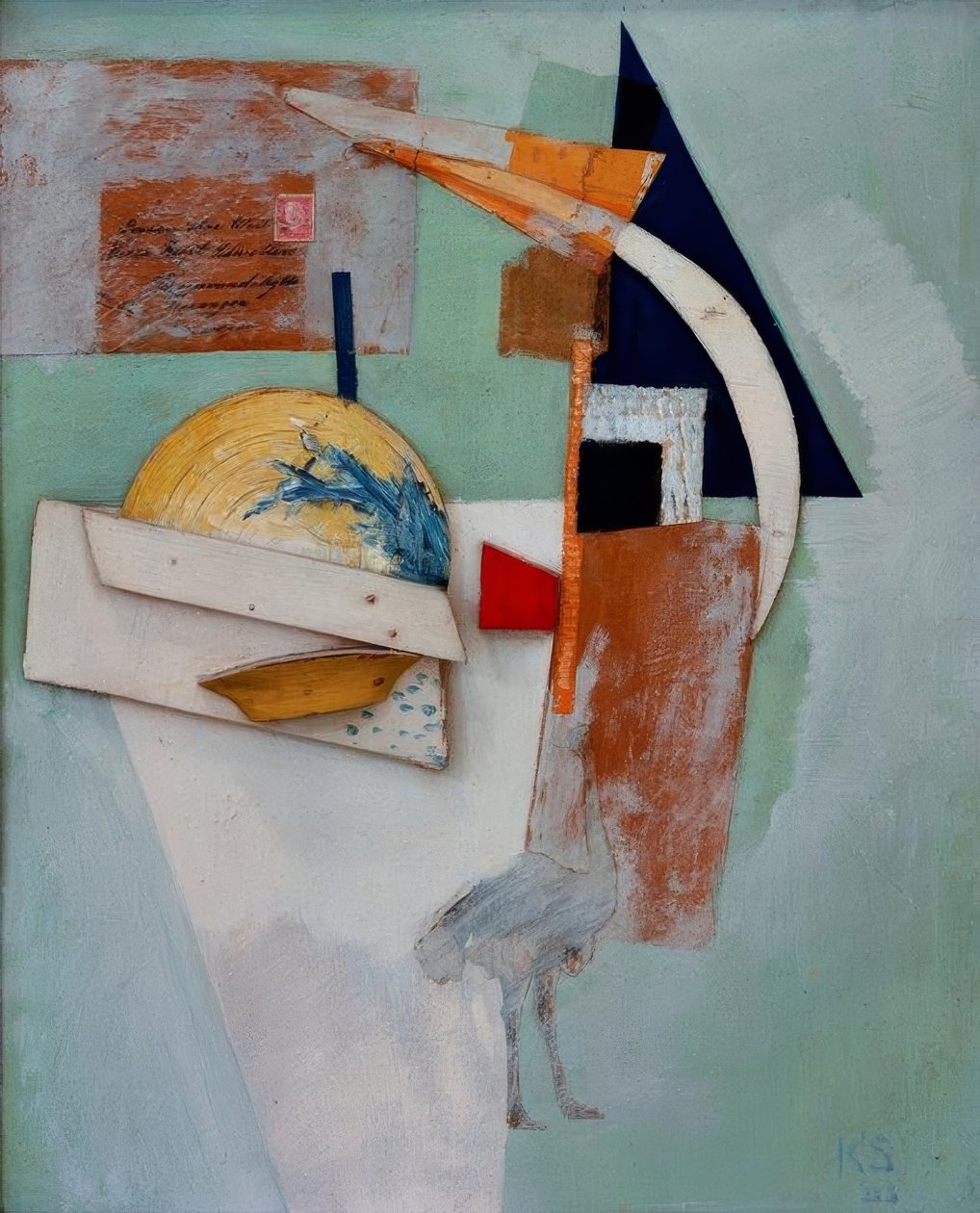 Halvmåne Ugelvik af Kurt Schwitters