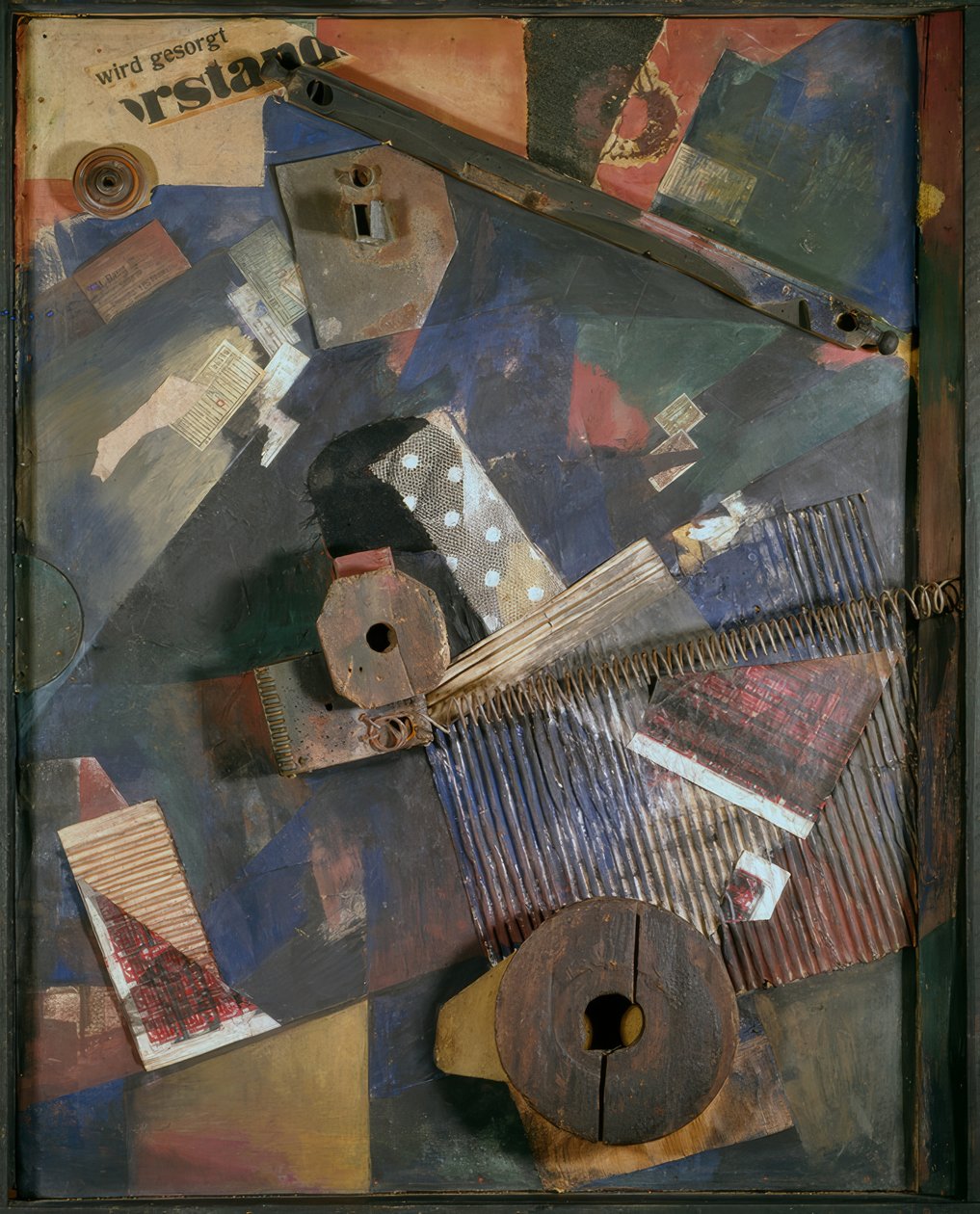 Byggeri Merz. Forskudte kræfter af Kurt Schwitters