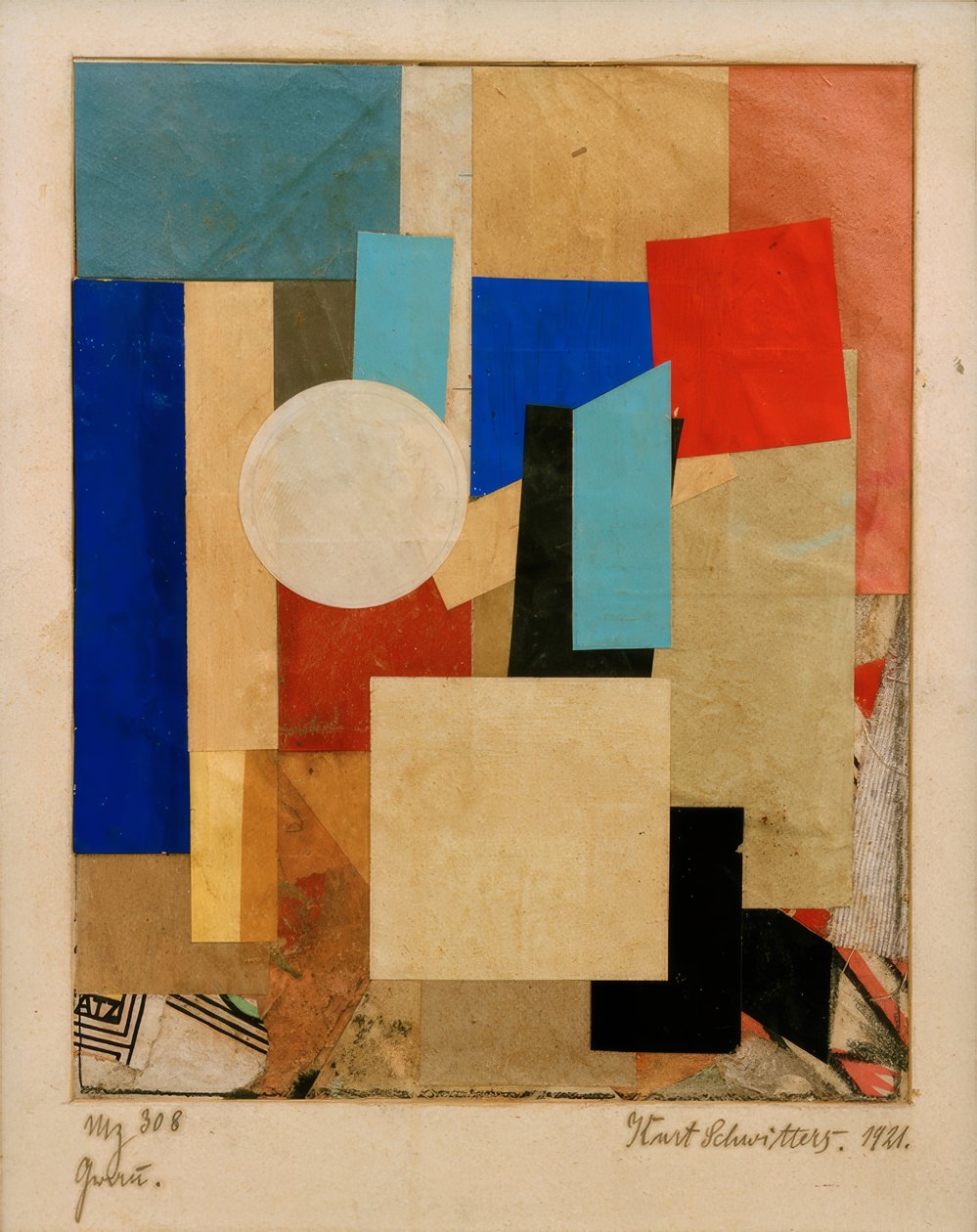 MZ 308 grå af Kurt Schwitters