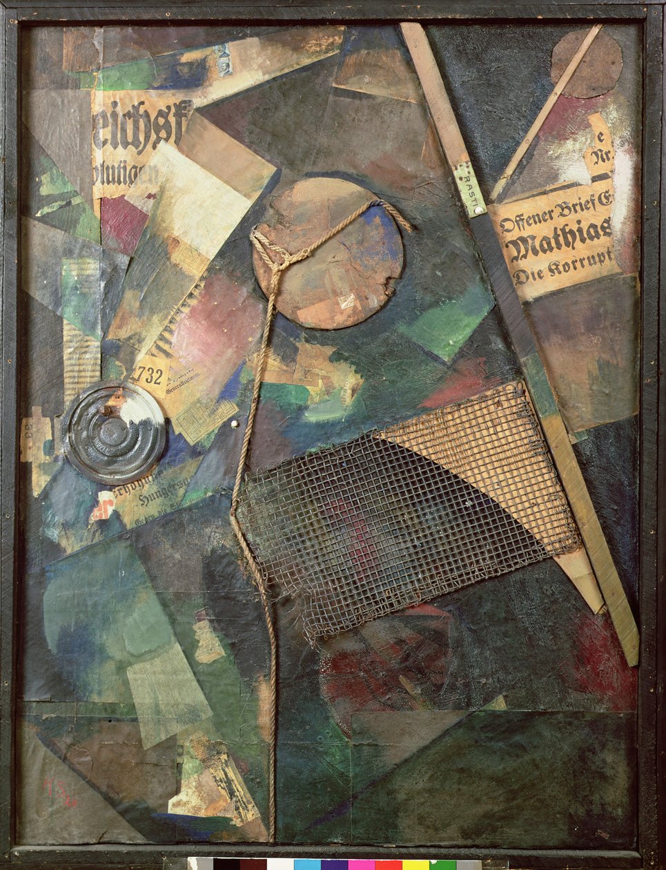 Merz billede af Kurt Schwitters