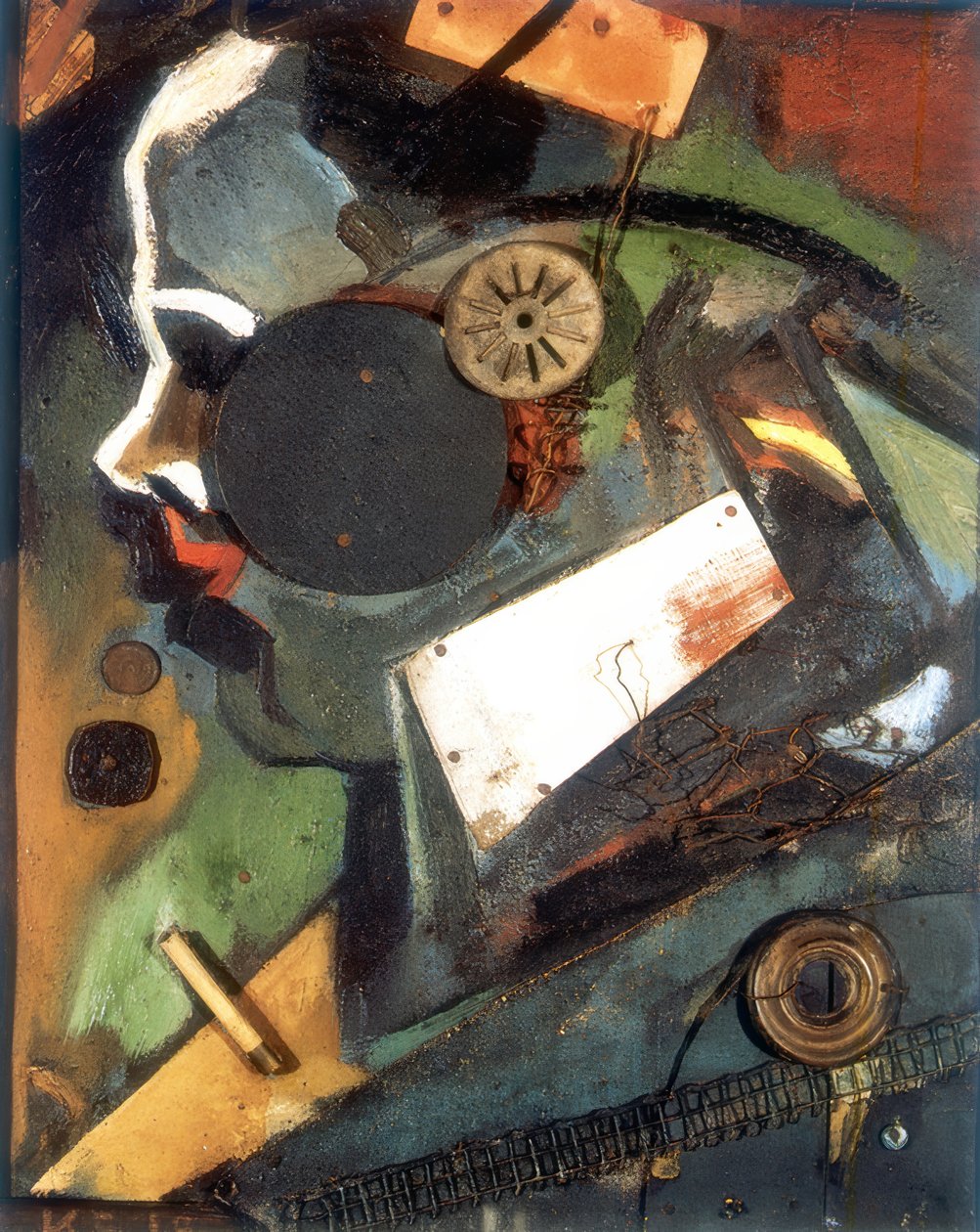 Merzbild 1A (Lægen) af Kurt Schwitters