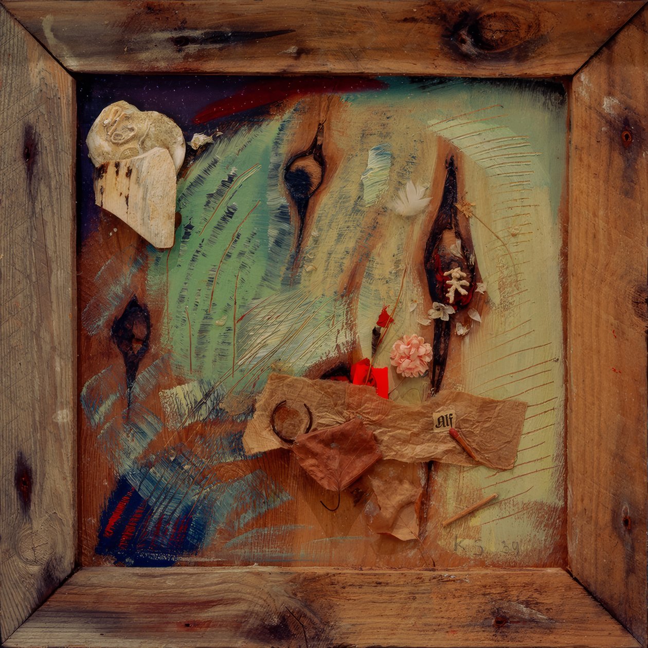 Merzbild med Alf af Kurt Schwitters